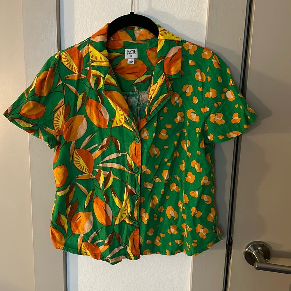 Target x Tabitha Brown floral Button shirt